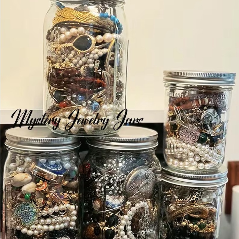 Very large MYSTERY JEWELRY JAR